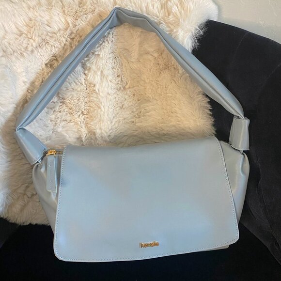 Kensie - Light blue Slouch Detail Hobo Bag - Picture 1 of 9